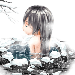 泡溫泉 Soak in hot springs