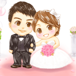 結婚 marry